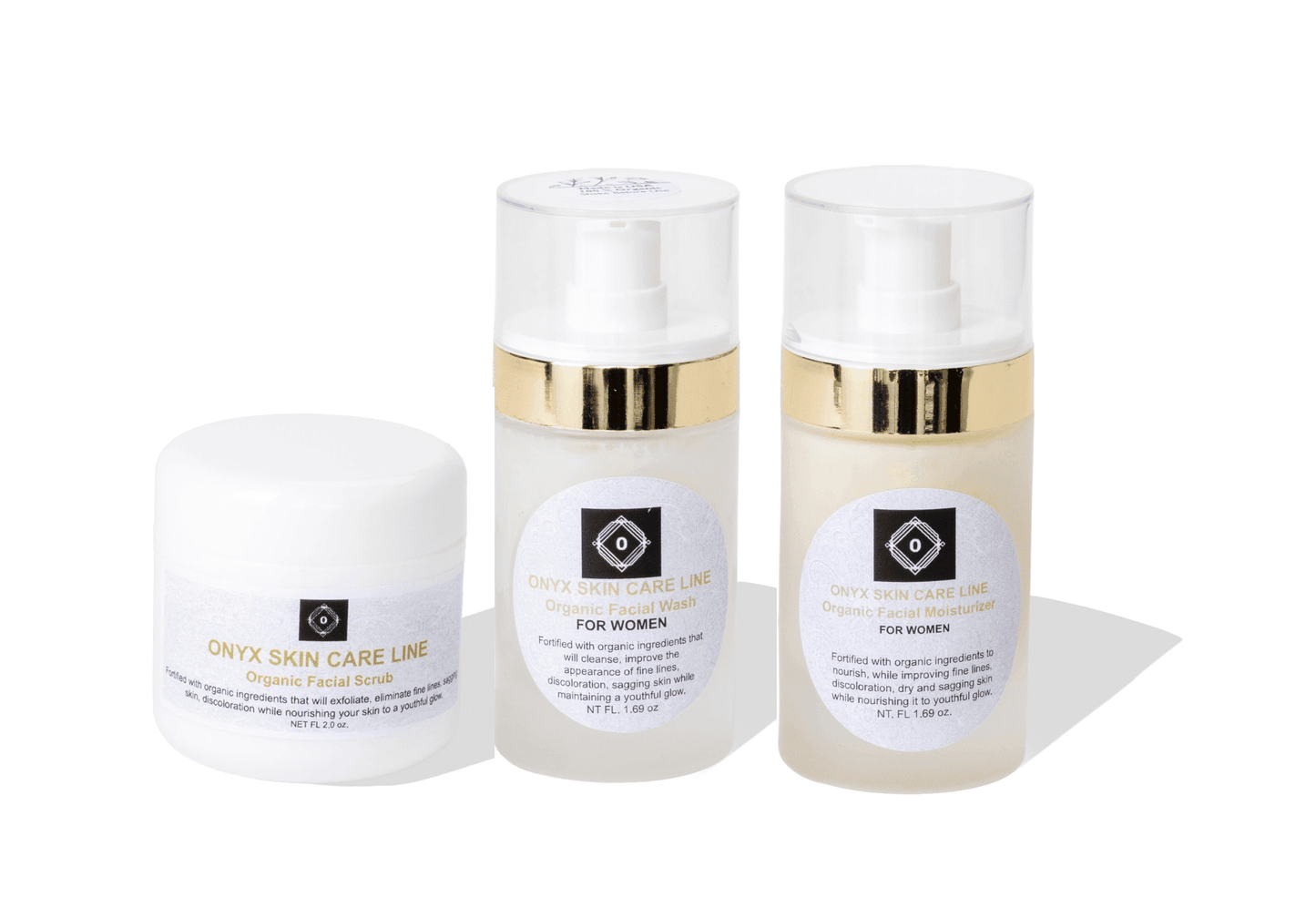 Organic Three Step Facial Renewal System For Women