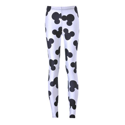 Active Women Minnie Mickey Yoga Gym Leggings Athletic Women Sport Clothing-8